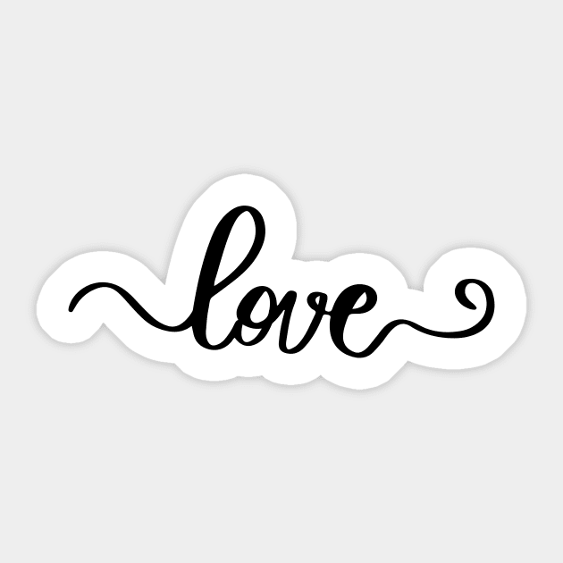Cute Love Cute Love Sticker TeePublic